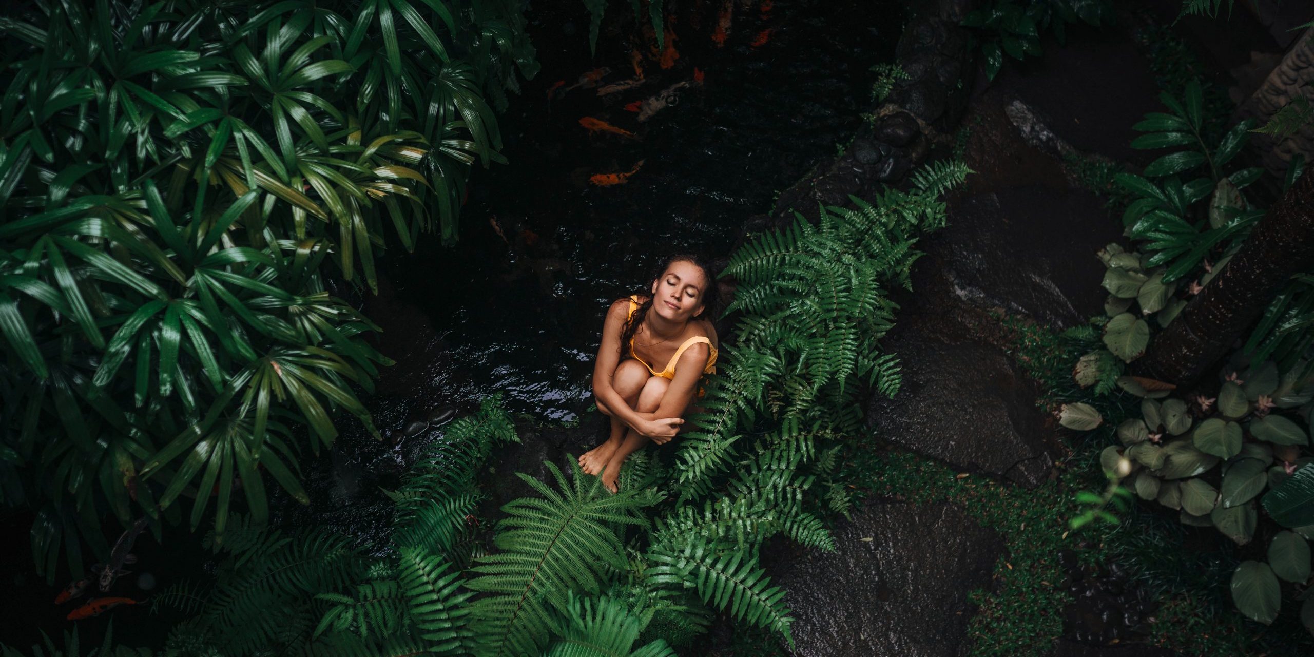 Forest bathing resting